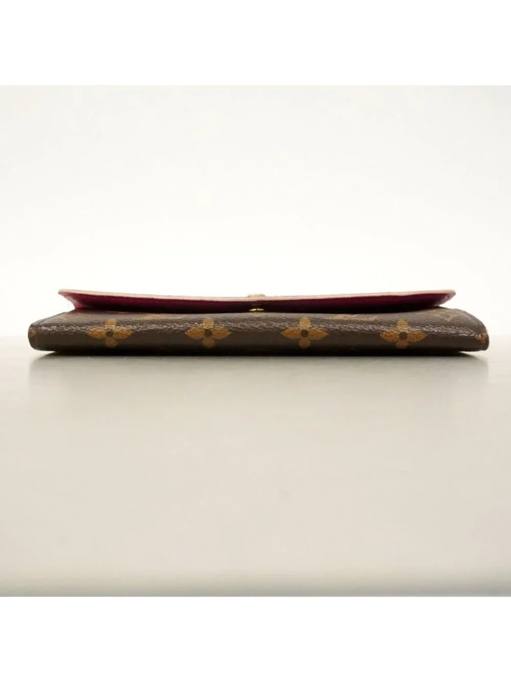 Louis Vuitton Wallet Monogram Portefeuille Emily Flower Motif Brown Rose